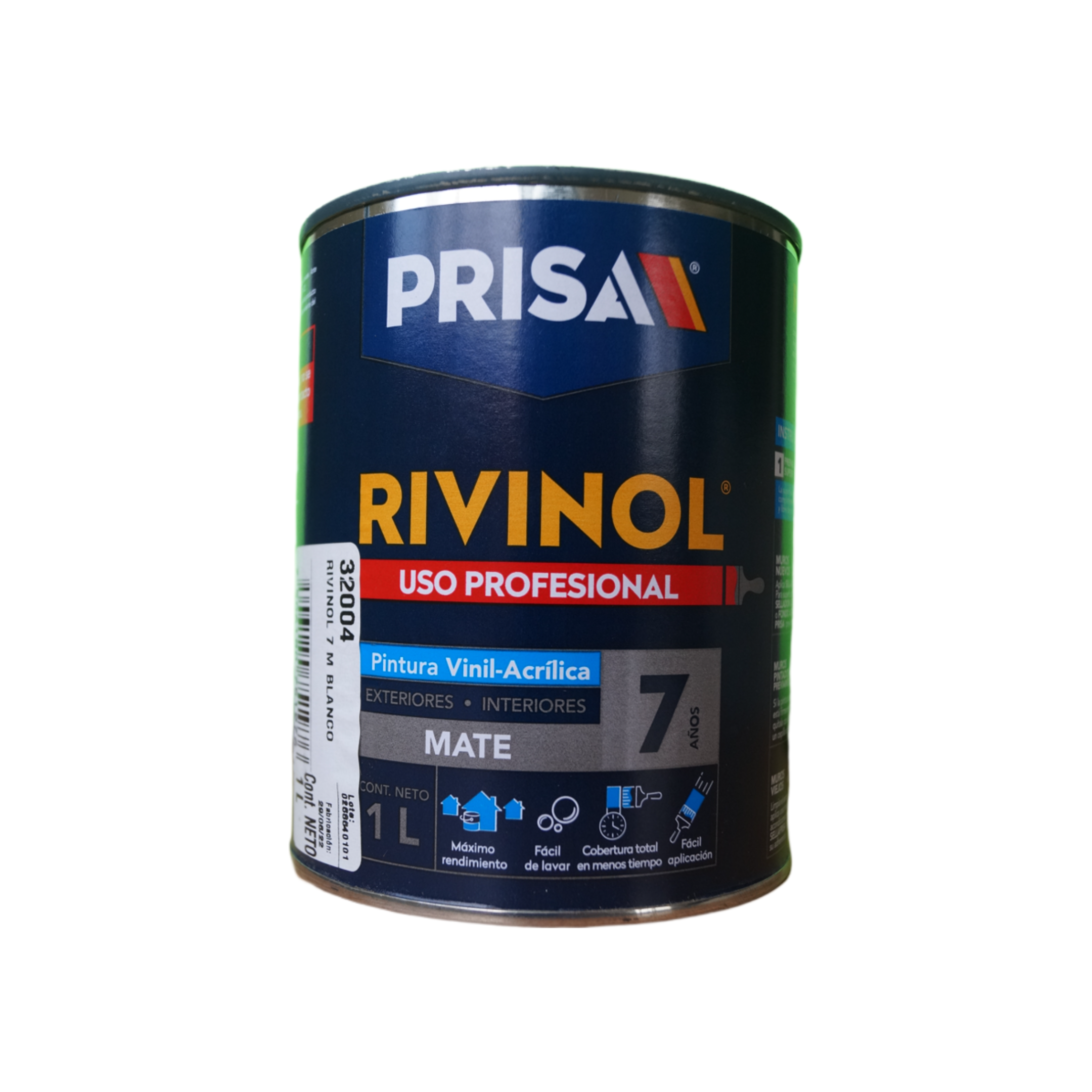 RIVINOL 7 MATE BLANCO 1 LTS