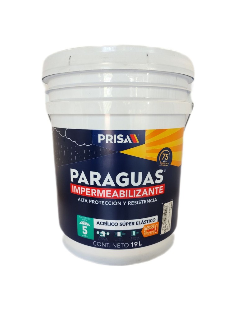 PARAGUAS ACRI. EXTRA ELASTICO 5 AÑOS BLANCO 19 LTS